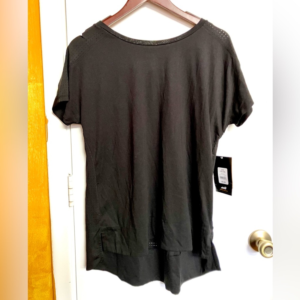 Avia Black Short Sleeve Breathable Athletic Women's Tee - NWT